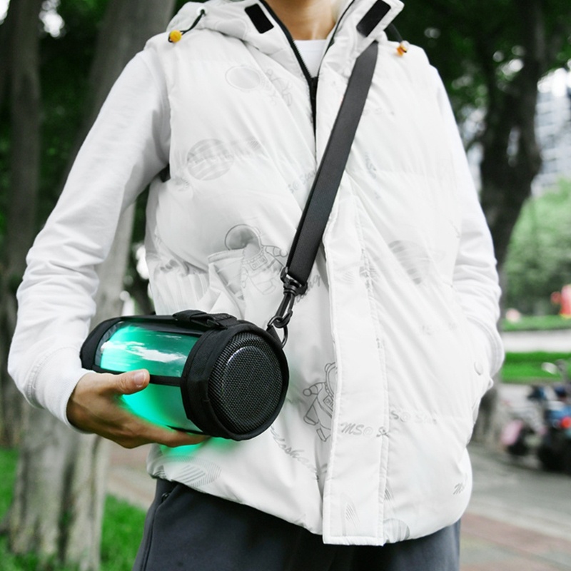 Bt Penutup Casing Nilon Travel Outdoor Dengan Strap Carabiner Untuk Speaker Pulse5