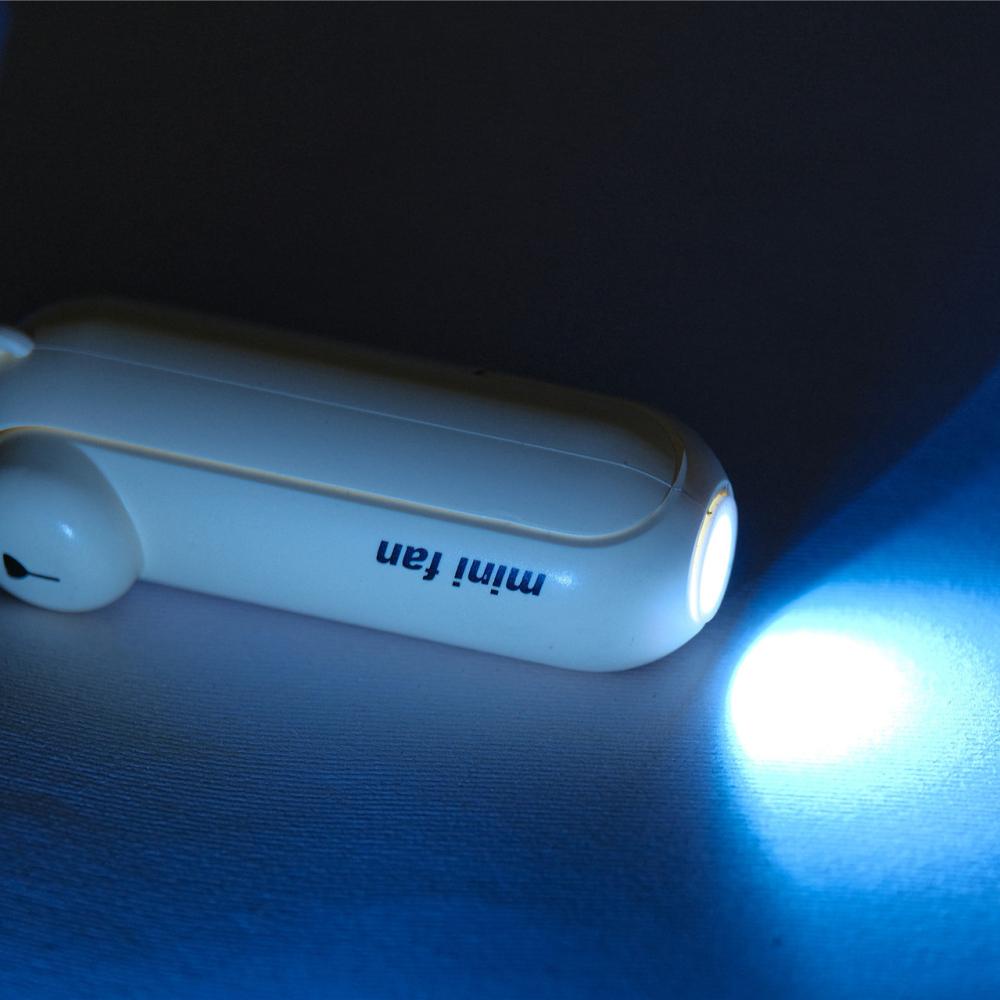 Kipas Angin Lipat Kartun, Aksesori Keren Musim Panas, Kipas Gantungan Kunci Portabel, Pengisian Daya Usb, Kipas Senter Mini, Beruang Lucu