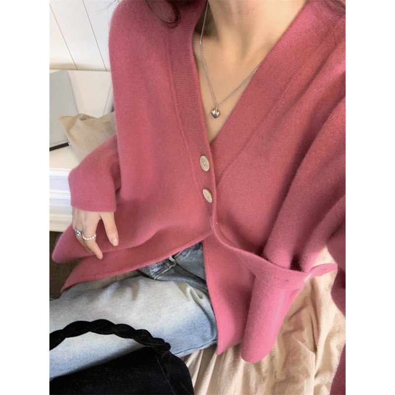Korean Knit Cardigan Wanita Premium Lengan Panjang  Casual Top