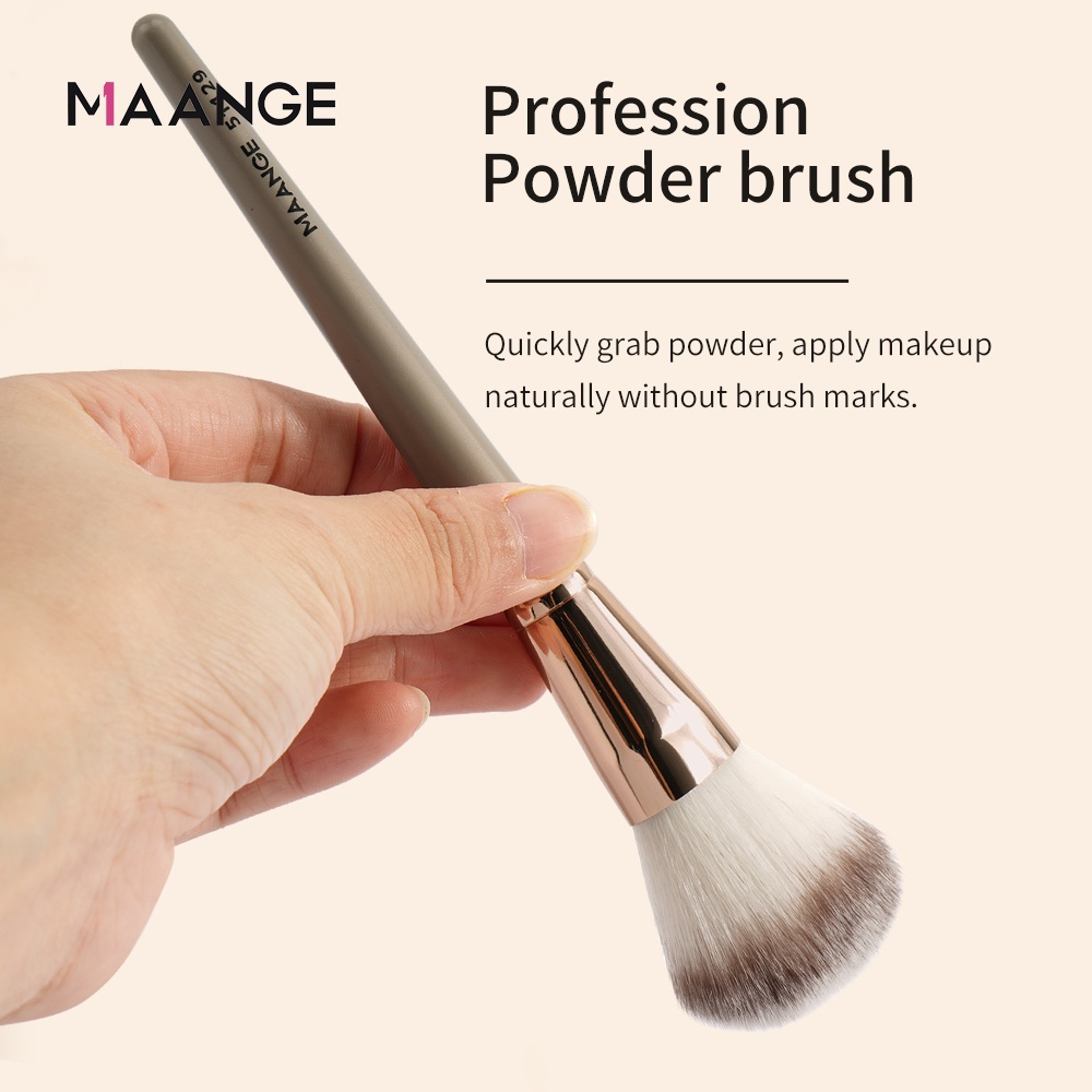 MAANGE Set 3 Kuas Rias Menutupi Perona Pipi Sorotan Make Up Brush Professional Brush