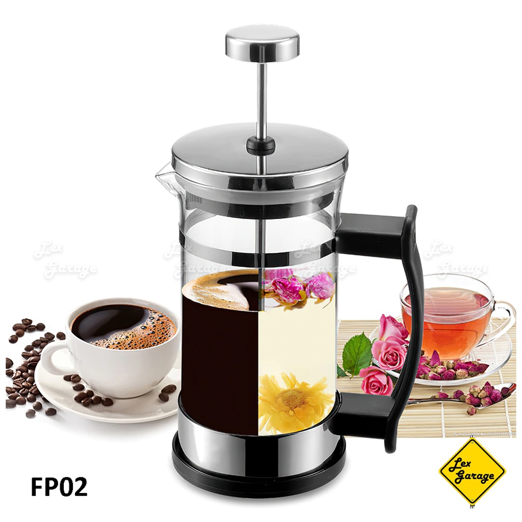 French Press Coffee Tea Maker Plunger Alat Seduh Kopi Teh Manual