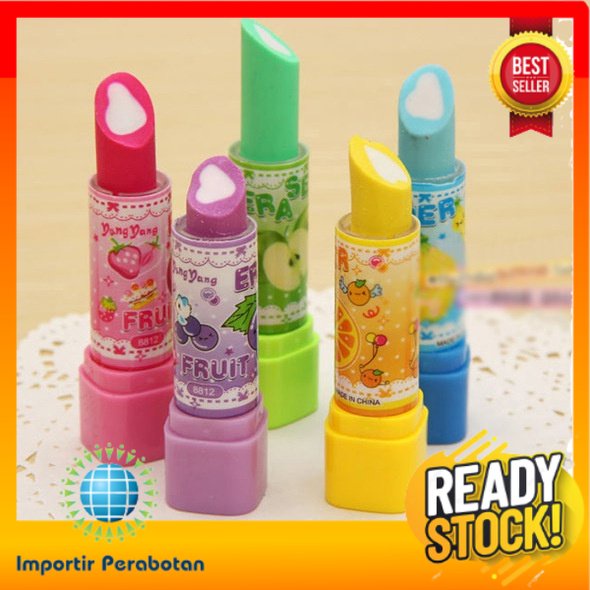 

IMP - G214 - PENGHAPUS BENTUK LIPSTIK Karakter Kartun Warna Warni