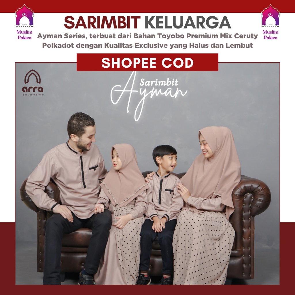Jual Gamis Koko Sarimbit Baju Busana Muslim Couple Set Keluarga Ayah