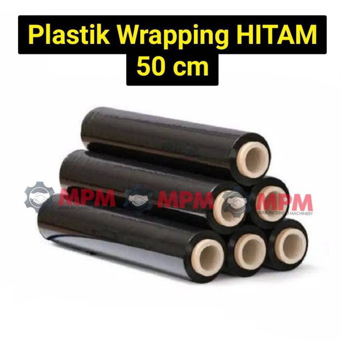 

Plastik Wrapping Hitam / Wraping Plastic Black / Strecht Film 150m