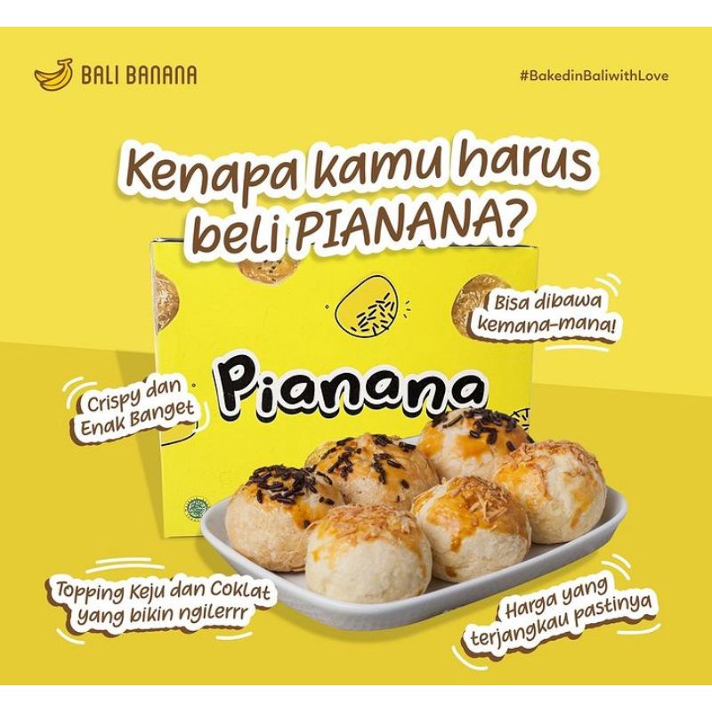 

PIANANA BY BALI BANANA ISI 8PCS ASLI KHAS BALI FREE BUBBLEWRAP