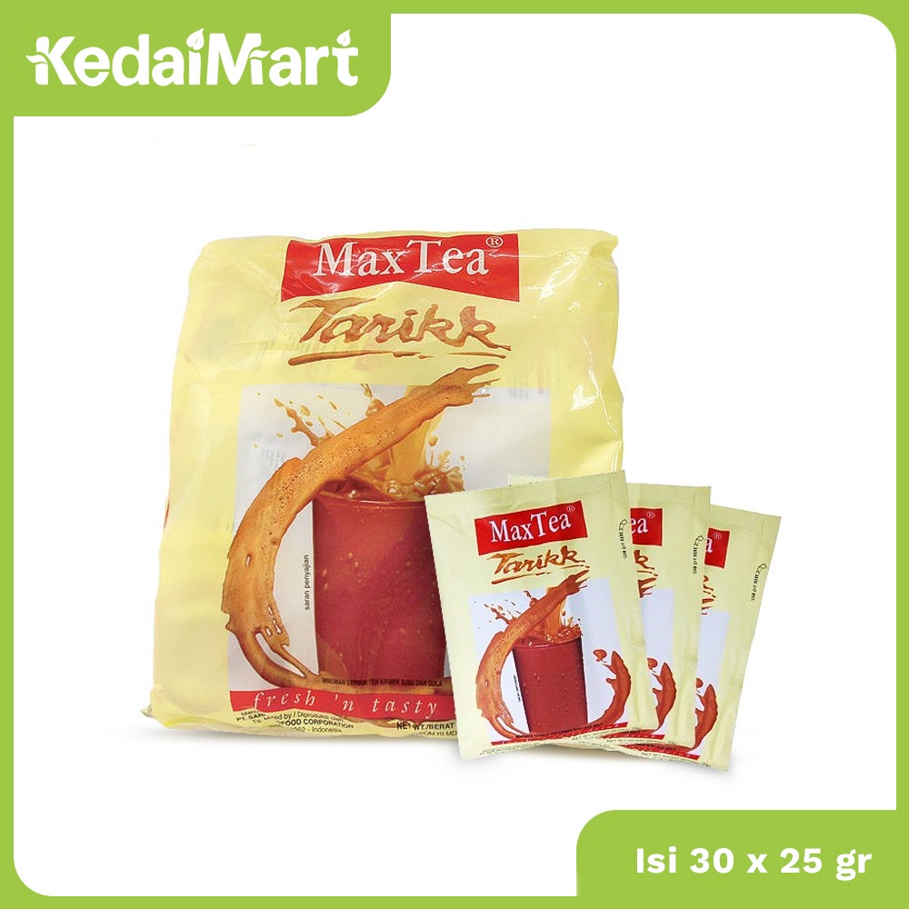 

Max Tea Teh Tarik Isi 30 x 25 Gram