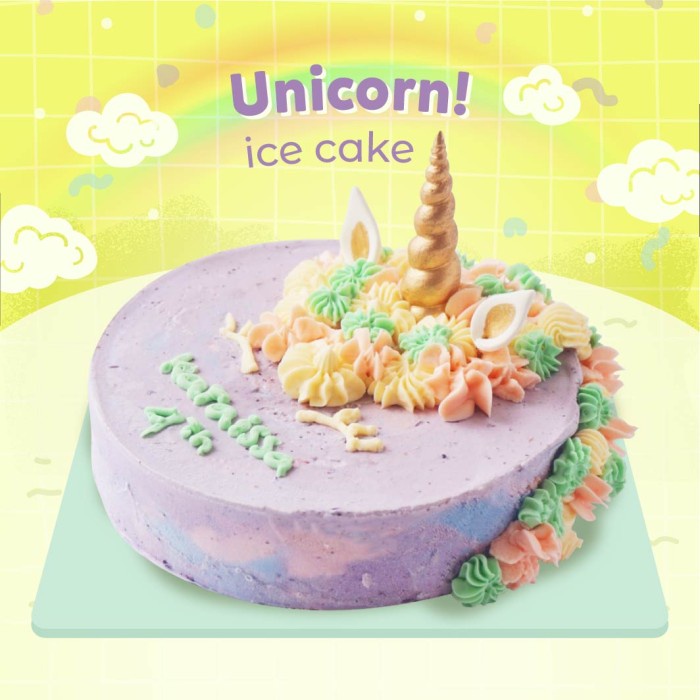 

Unicorn Ice Cake! - 1-TIER