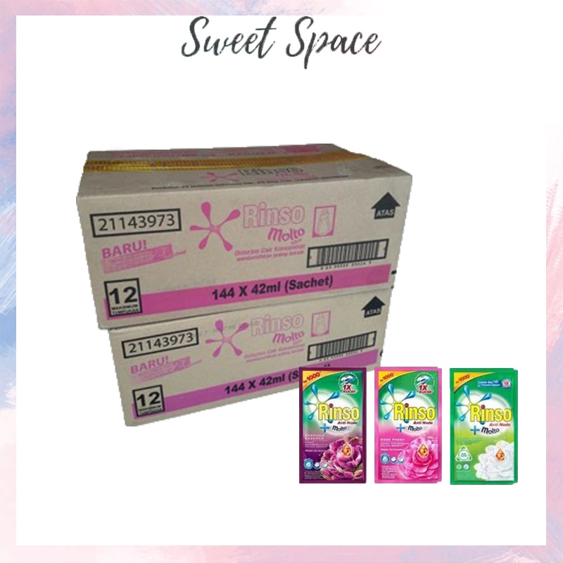 RINSO CAIR MOLTO 1 DUS = 144 PCS [SWEETSPACE]