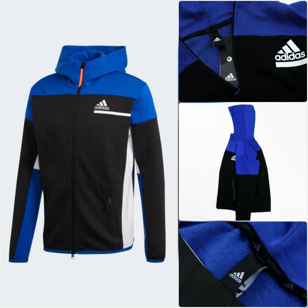 JAKET HOODIE ADS ZNE PULLOVER BLUE - JACKETADIDAS ZNE GRADE ORIGINAL - HOODIEADIDAS ZNE PREMIUM
