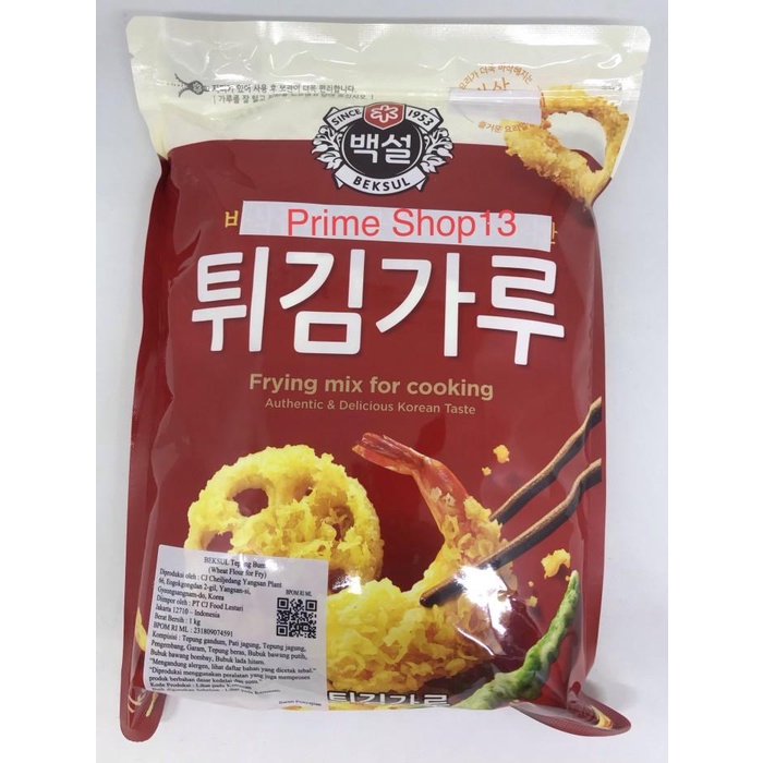 

Beksul Cj Frying Mix For Cooking - Tepung Bumbu Korea 1Kg Wheat Flour Best Seller