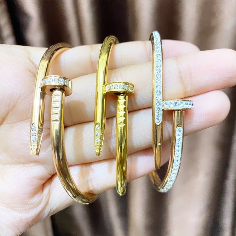Bangle Titanium / Bangle Paku / Gelang Paku Titanium Anti Karat
