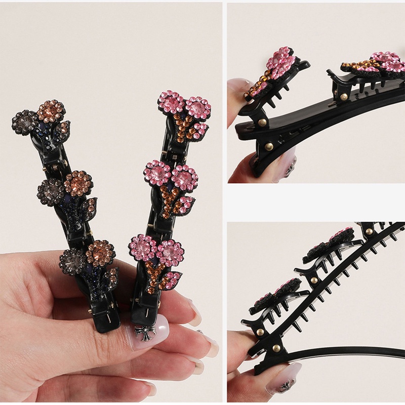 Manis Warna Kristal Musim Semi Rambut Klip Pin Handmade Manik-Manik Jepit Rambut Untuk Wanita Gadis Fashion Sederhana Aksesoris Rambut Hiasan Kepala