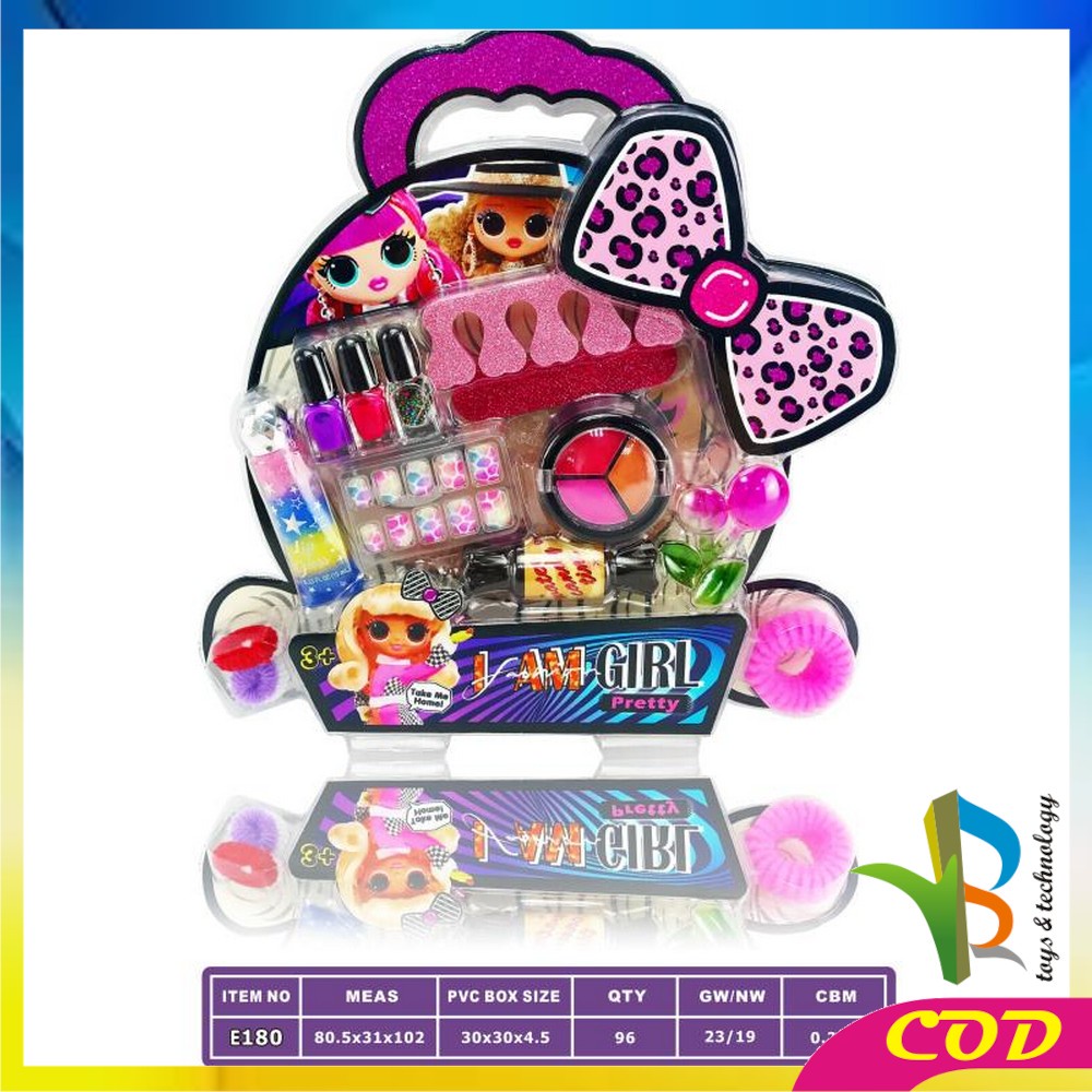 RB-M98 Mainan Anak Perempuan Make Up Kutek Set Mainan Anak Cewek Cat Kuku Nail Polish Manicure Toy