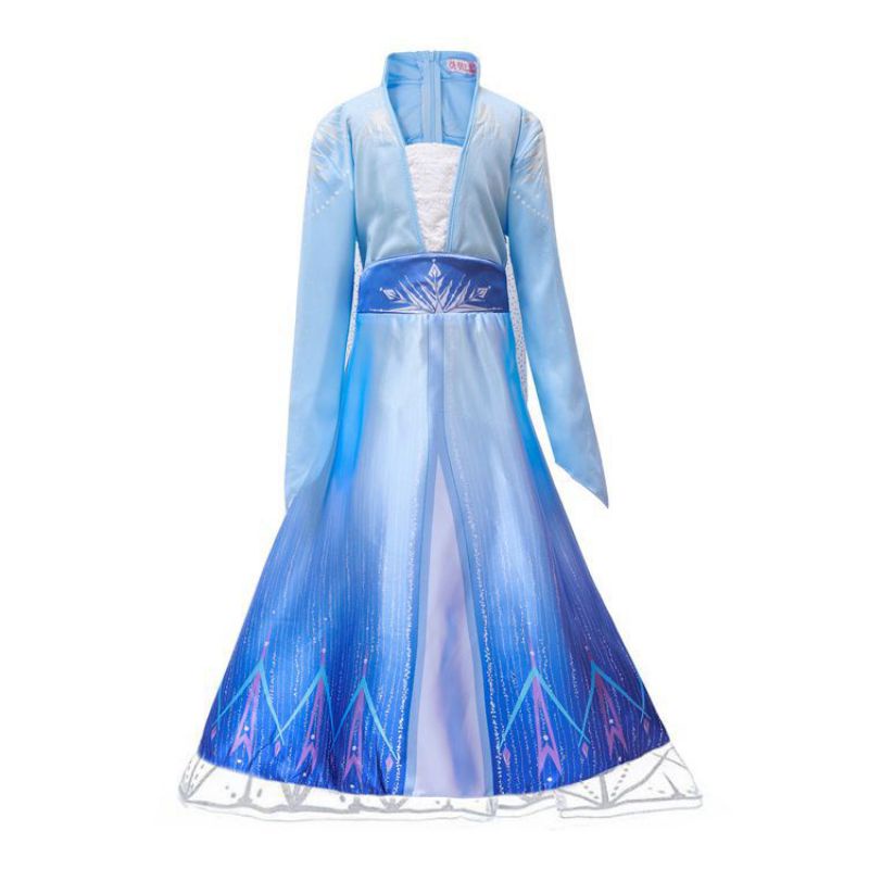 Baju Anak Dress Anak Gaun Anak  Hadiah Ulang Tahun Kostum Frozen Elsa