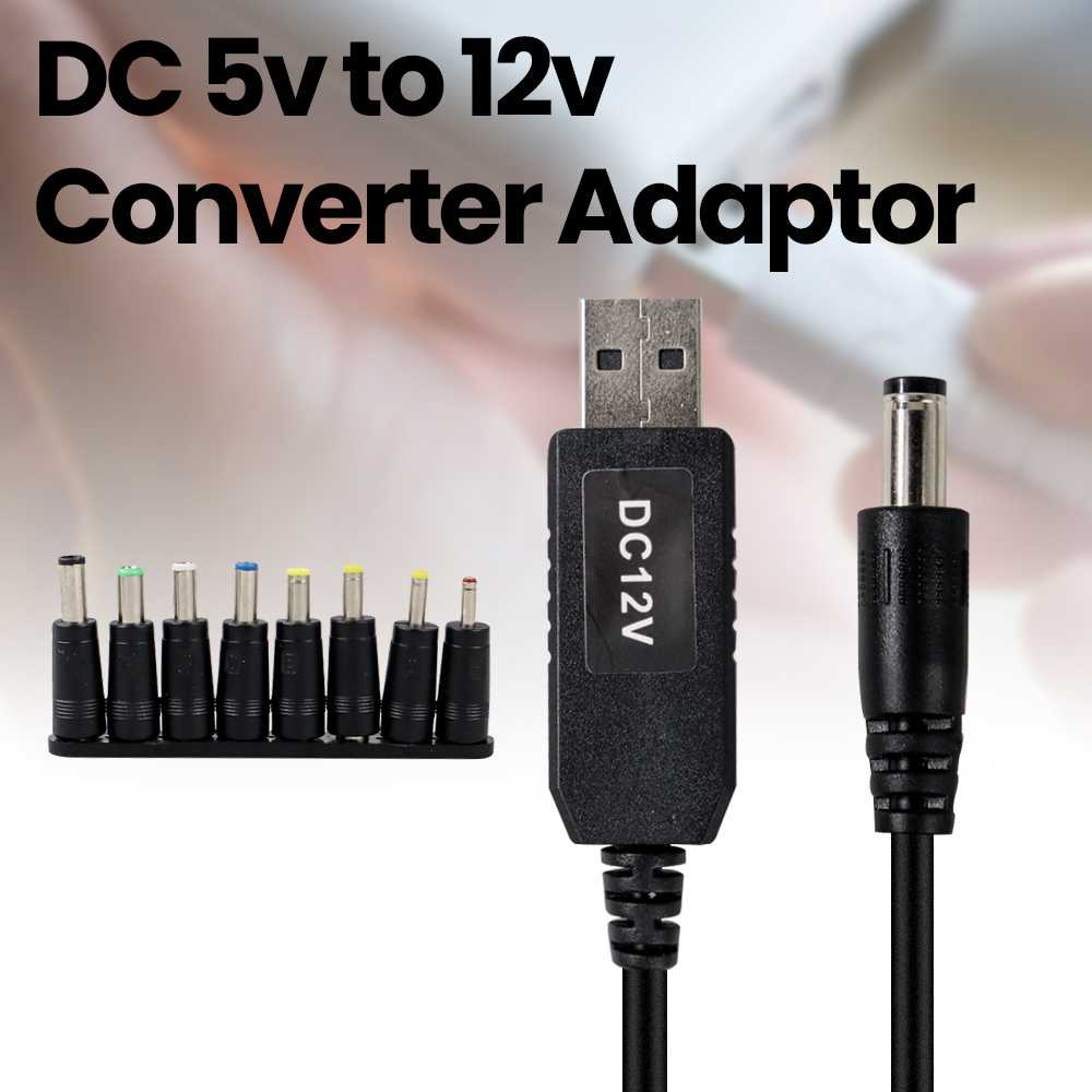 SiTai USB Convertor Adaptor DC 5V to DC 12V with 8 Head - ST01 ( Mughnii )