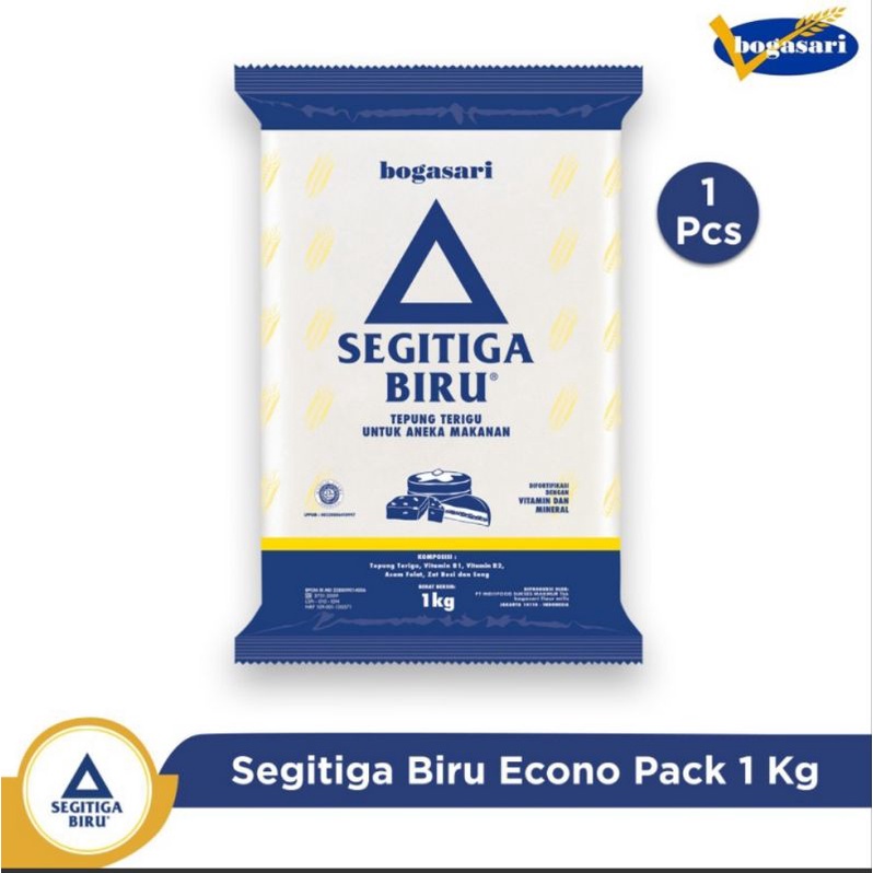 terigu 1kg terigu segitiga biru bogasari