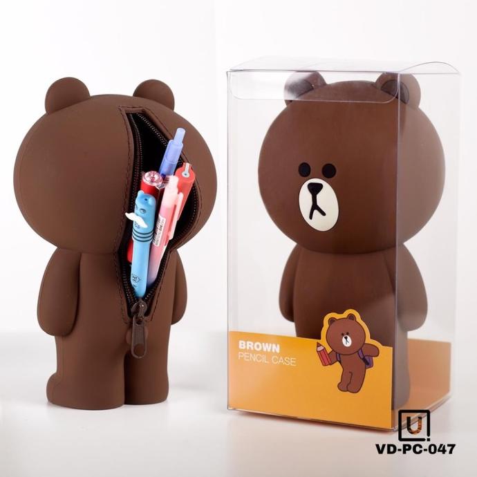 

TEMPAT PENSIL SILICONE karakter kartun anime Kotak pensil MOTIF ANIMAL