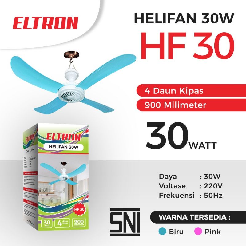 KIPAS ANGIN GANTUNG 30W BALING 4 / MINIFAN / HELIFAN ELTRON
