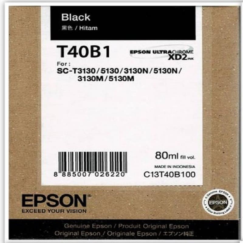 Tinta Epson T40B Original - for Epson Surecolor T5130 T3130 T3130N