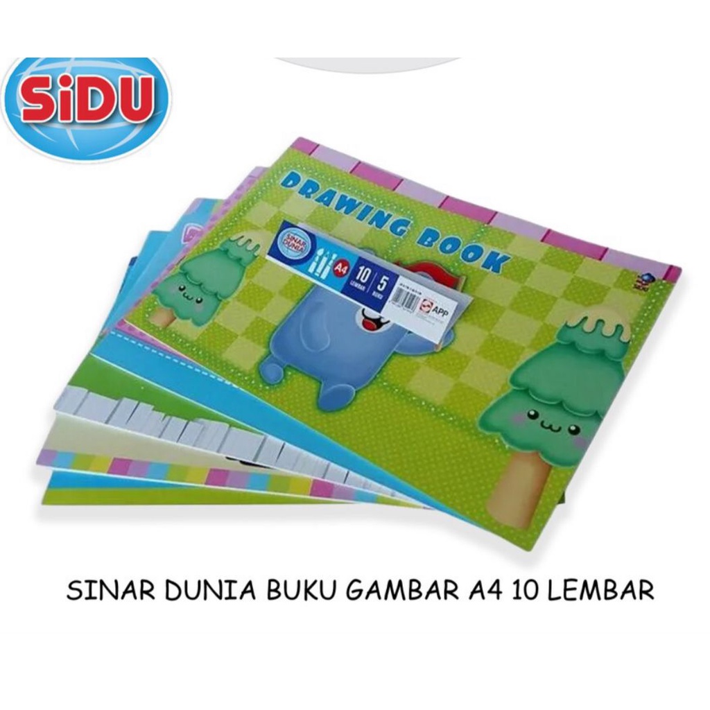 

BUKU GAMBAR SIDU / SINAR DUNIA A4 / Buku Gambar Anak A4 10 Lembar