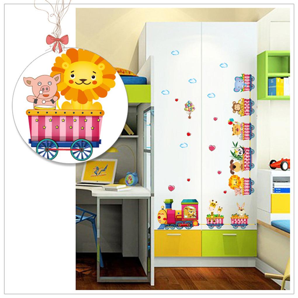 Huit Stiker Dinding Kartun Removable Tahan Air Wallpaper Multicolor Tahan Air Aksesori Rumah Latar Belakang Kamar Tidur Poster
