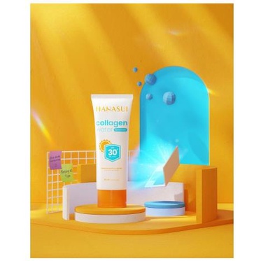 * NCC * Hanasui Sunscreen Collagen Water SPF 50 Sun Screen - Dermatology Tested - SPF50 - Netto 30 ml