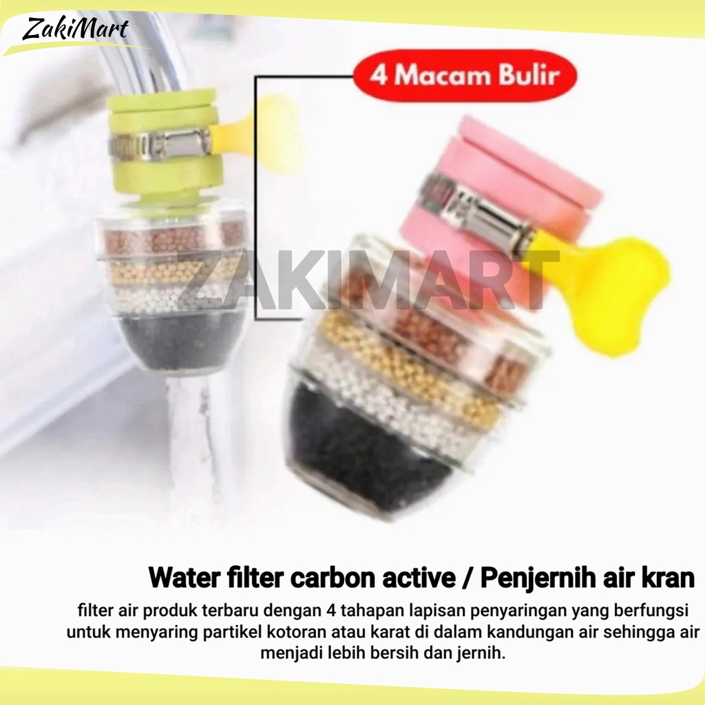 Water filter carbon active / Penjernih kran air / Filter keran air