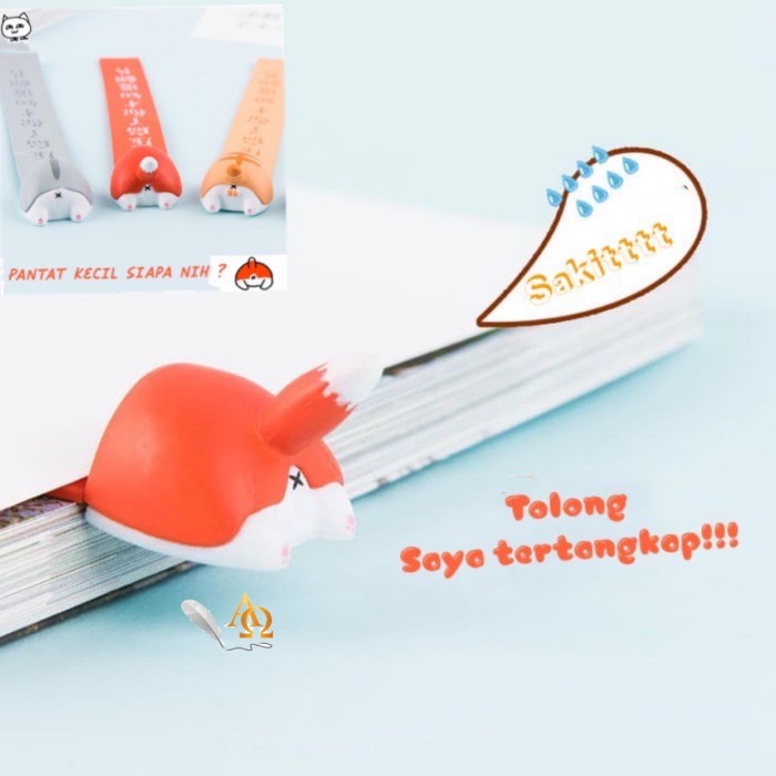 

BIG SALE Pembatas Buku Unik / Bookmark Edisi Ekor Animals Imut Lux Limited Code 2809