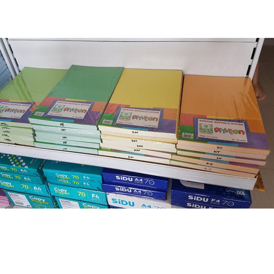 

국 ATK - Kertas Buffalo PHYTON Polos F/100 - 1 Pak isi 100 Lembar New !!