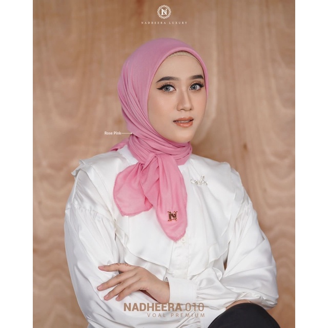 NADHEERA VOAL N-010 | NEW LOGO “N” VOAL SEGIEMPAT PREMIUM HIJAB DAILY