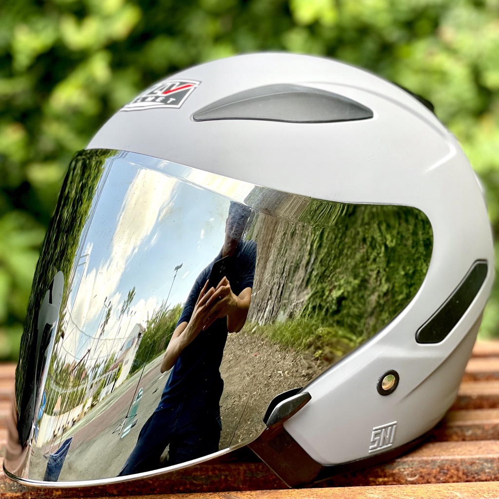 Helm Alv Half Face Paket Ganteng Sni