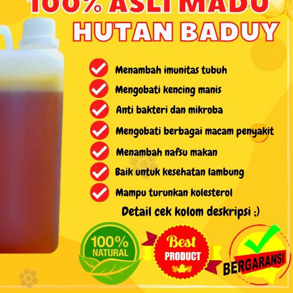 

11.11✔️Madu Murni Asli Madu Hutan Baduy 1KG Madu Odeng Manis 100% Raw Honey BERKUALITAS|KD4