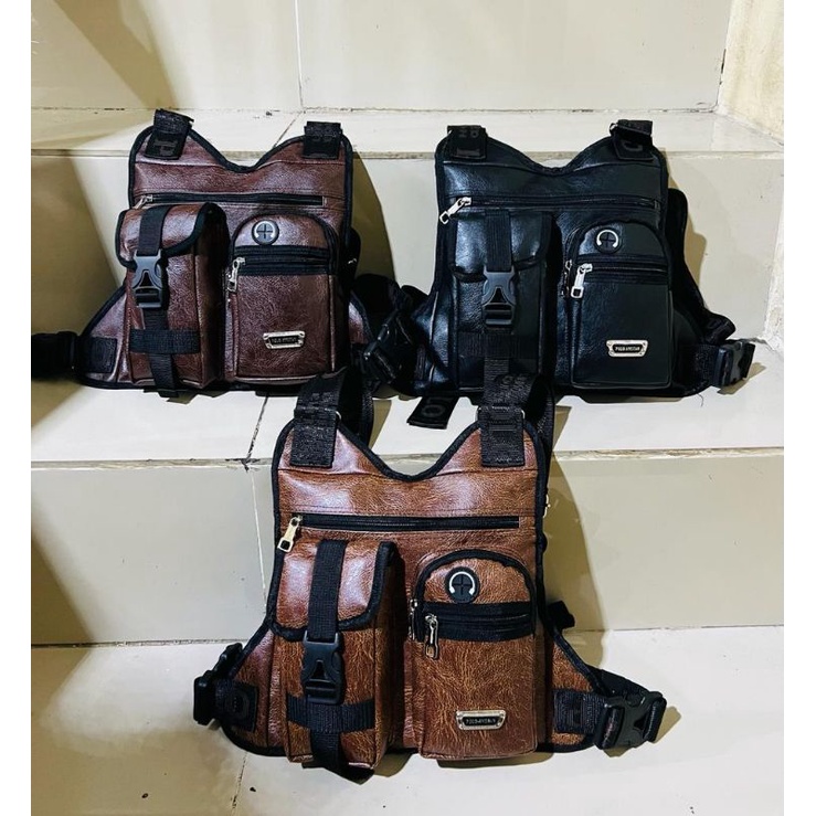 Tas Dada Polo Amstar Chest Bag Waterproof  Tactical Rig Bag Tas Sepeda Sporty Chest Bag Kulit sintetis