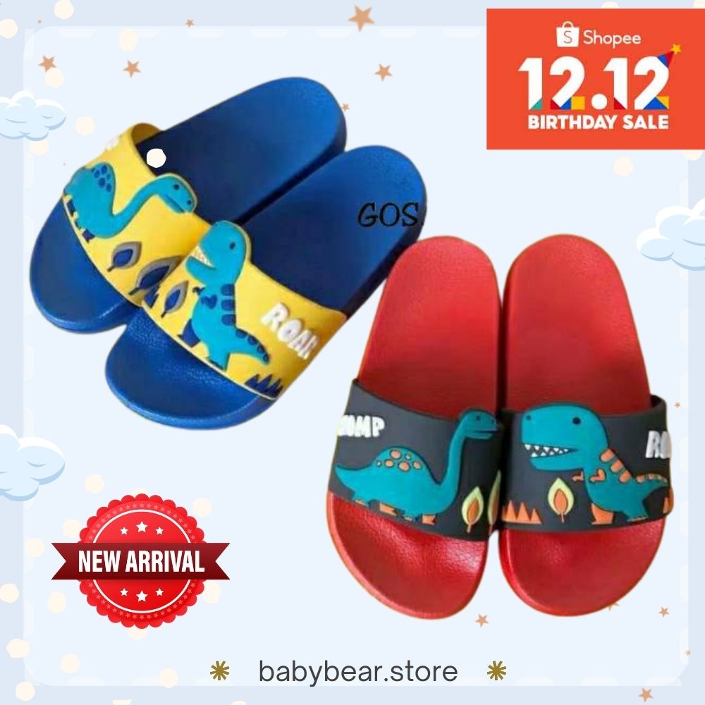 BB SANDAL DINO ROAR Sandal selop karet lucu anak, Sandal anak dino SANDAL ANAK