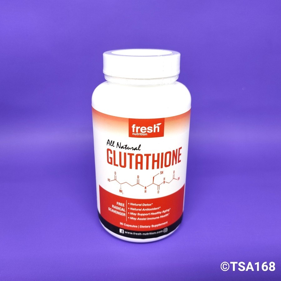 Fresh All Natural Glutathione 500 mg 90 Caps Vegan L-Glutathione