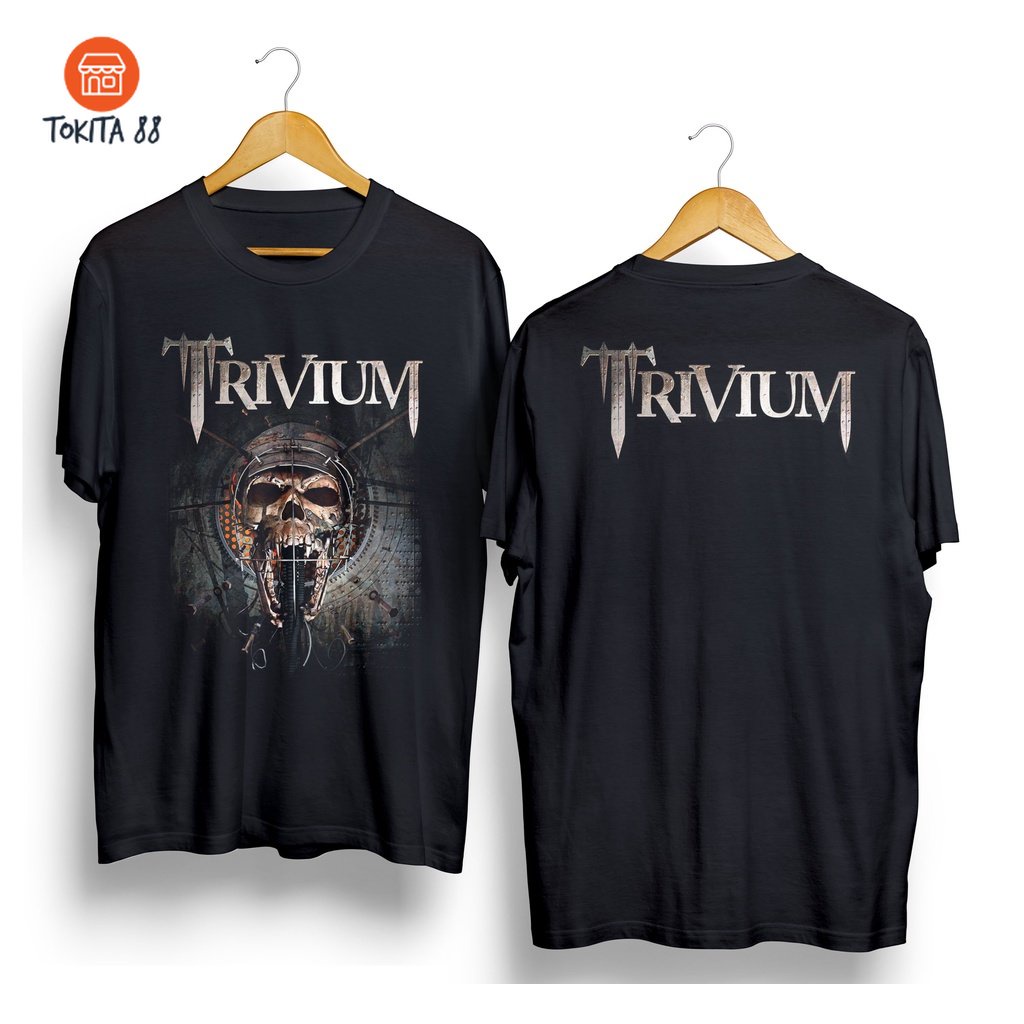 KAOS DISTRO TRIVIUM - KAOS TRIVIUM ORIGINAL - KAOS MUSIK METAL - KAOS METAL ORIGINAL KATUN COMBED