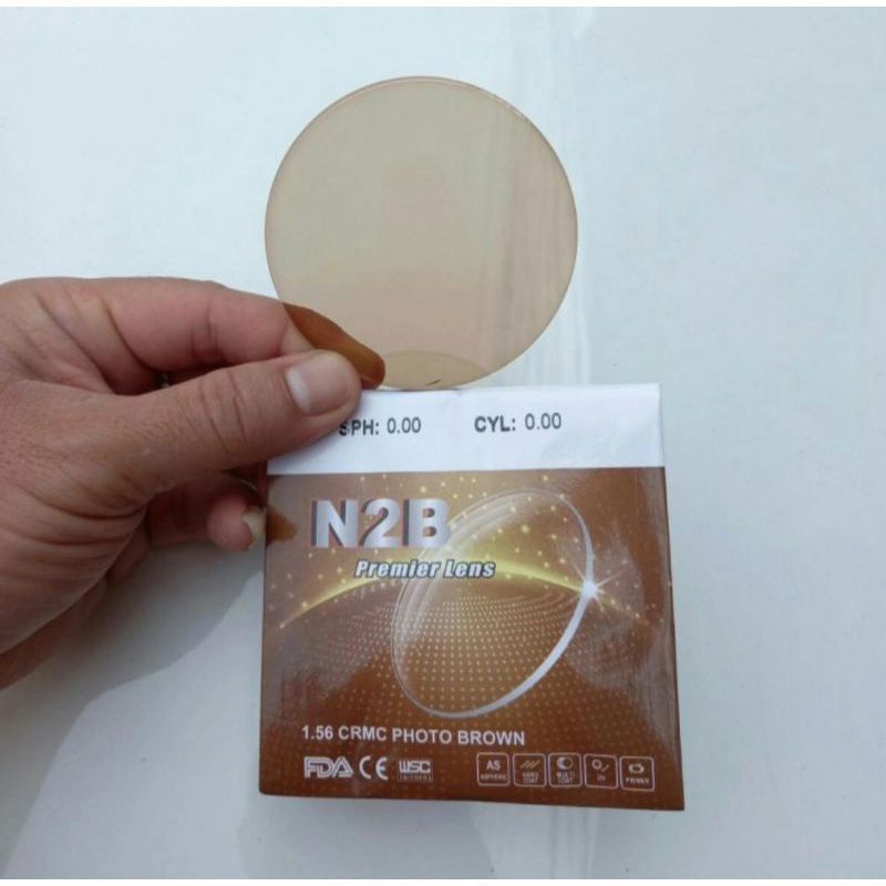 Lensa kacamata Photobrown plano s/d -8.00, C-0.25 s/d C-2.00