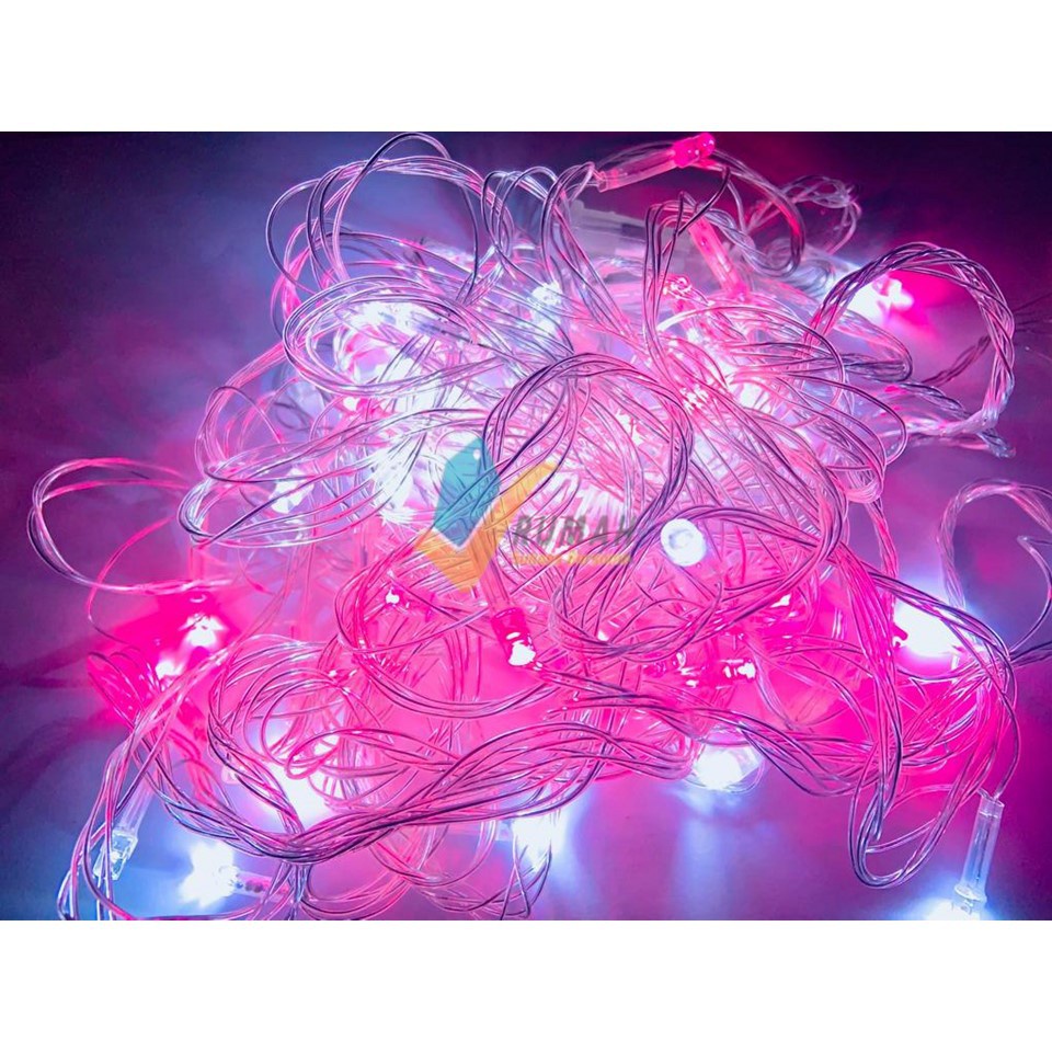 BV.ID LT062 Lampu tumblr OPP 10 Meter 50 LED Kotak Packingan PLASTIK LAMPU LED DEKORASI LED COD