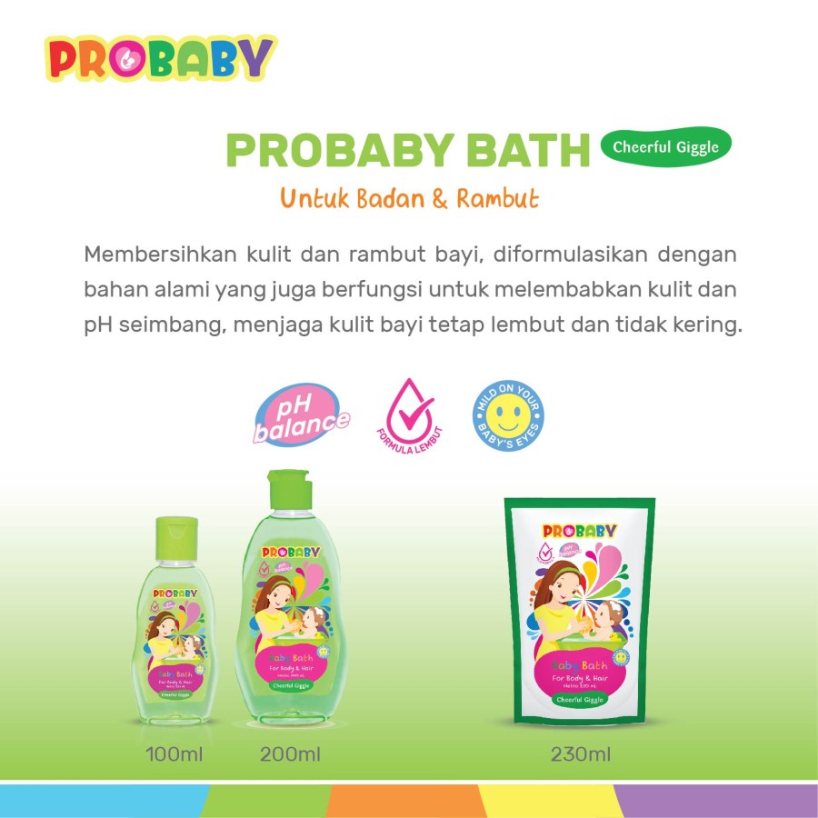 PROBABY BATH 200ML / KEMASAN BOTOL HEMAT