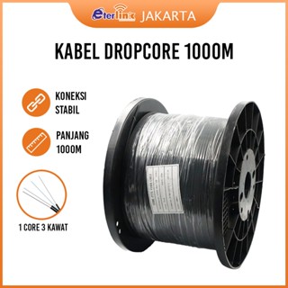 [𝐓𝐞𝐫𝐁𝐚𝐫𝐮 𝐓𝐞𝐫𝐌𝐮𝐫𝐚𝐡] Kabel  Fiber Dropcore 1 Core 1000 Meter Kabel Fiber Optik 1000m FTTH