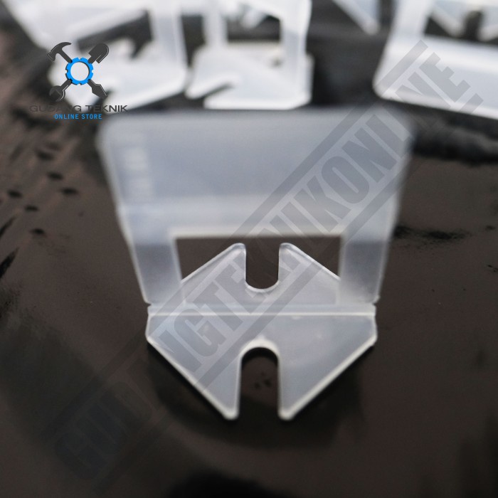 Alat Perata Keramik Puter Ukuran 1mm 1.5mm 2mm isi 100 Pcs 20317 BISON / Nat Spacer Lash Clip Leveling 1 mm 1.5 mm 2 mm BISON