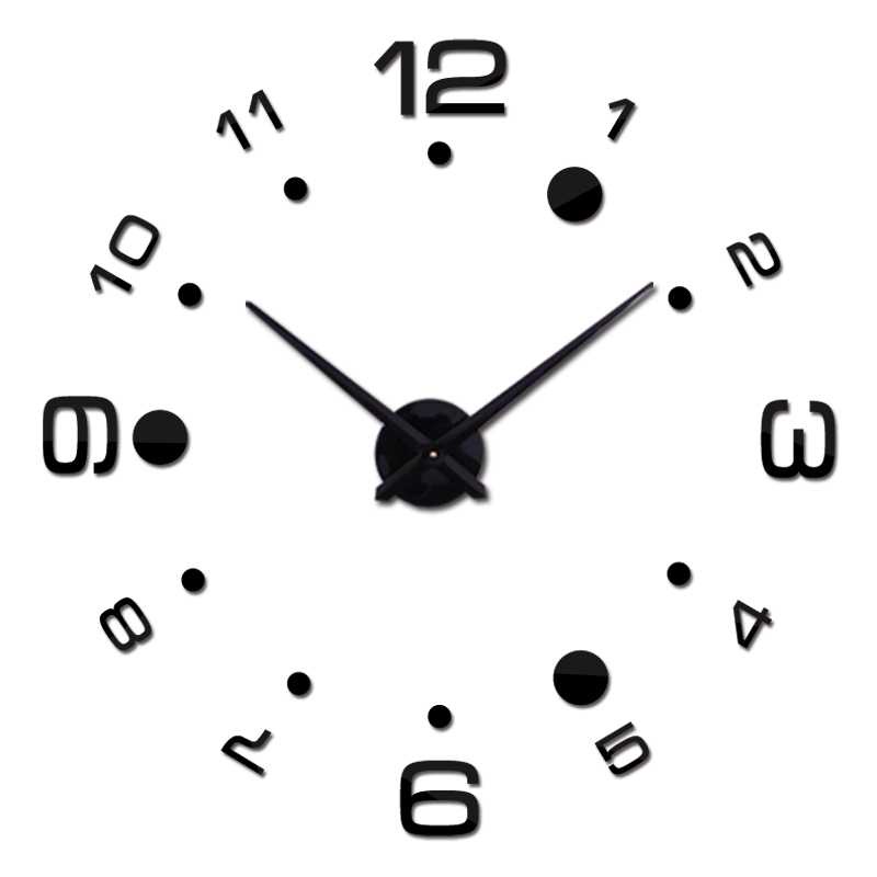 Jam Dinding Besar DIY Giant Wall Clock Arcylic 100cm - JM-14