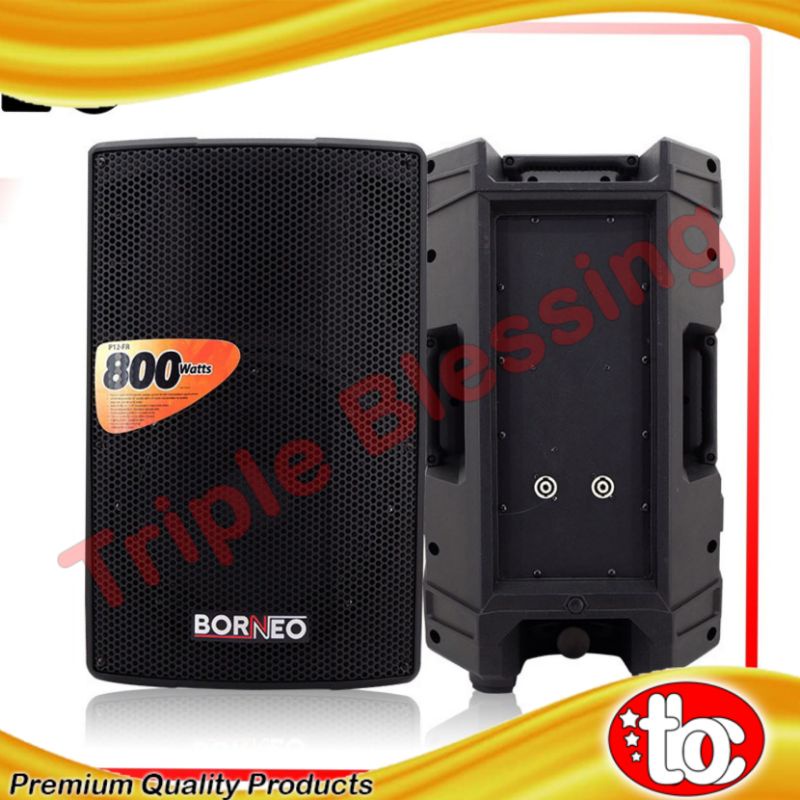 SPEAKER PASIF 12 inch (800 watt) Box Fiber - BORNEO P12-FR