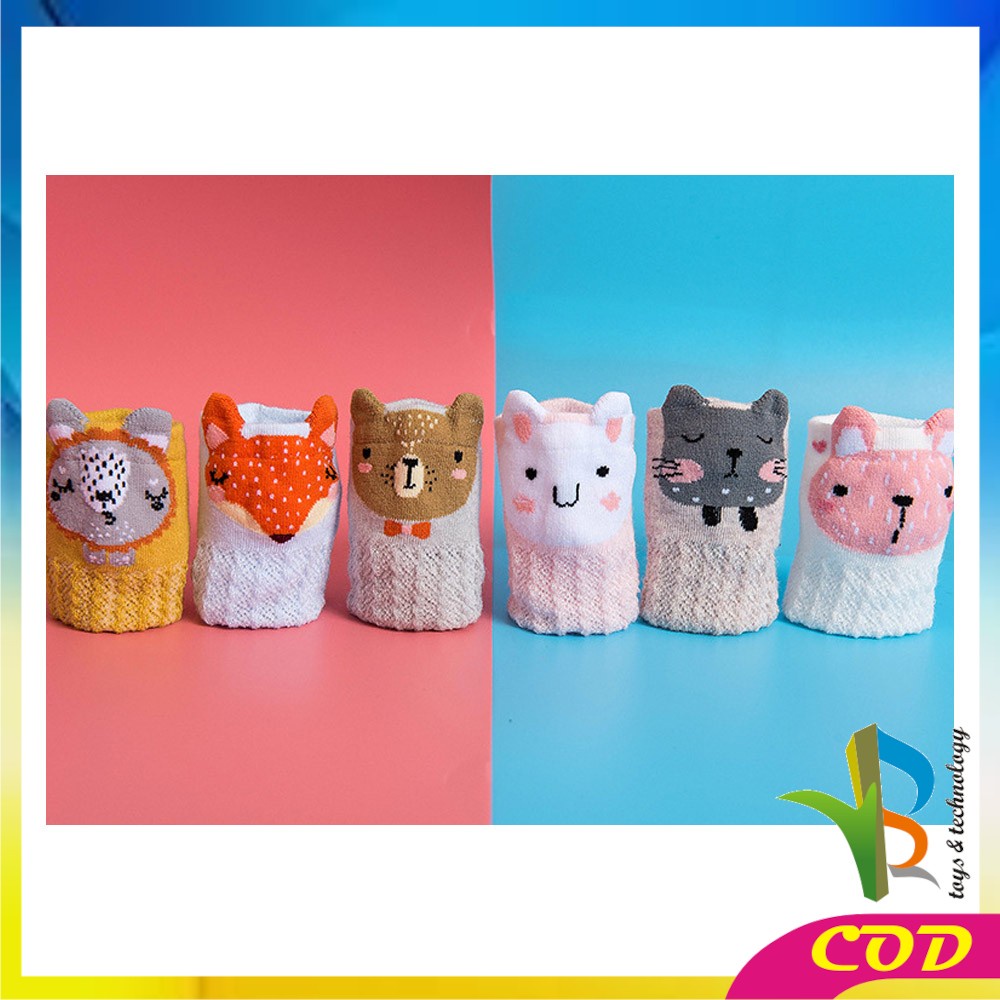 RB-P210 Kaos Kaki Jaring Panjang Bayi Karakter Hewan Lucu / Kaus kaki Bayi Motif Korean Style / Baby Sock Long Kids