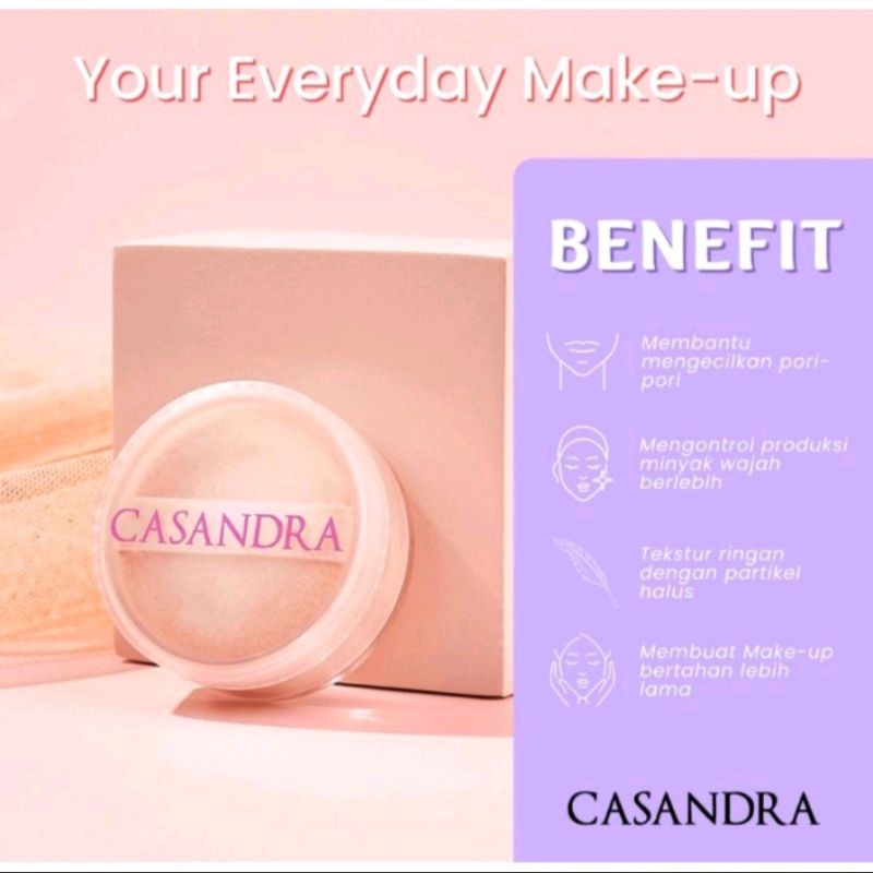 Casandra Loose Powder - Bedak Tabur Wajah Make up