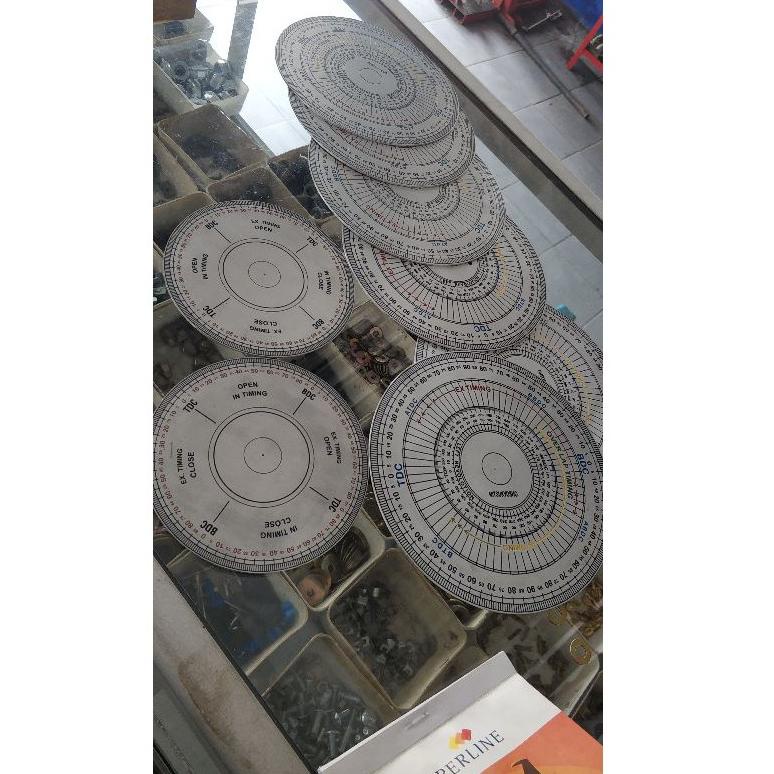 ㅋ busur derajat camshaft busur derajat noken as busur derajat motor busur derajat mesin papas cam ㊟