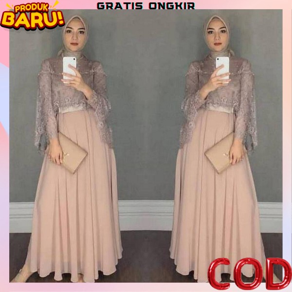 Gamis Lenaran 2023 Dres Mewah Elegan Perempuan Dewasa Baju Bridesmaids Simpel Remaja Terbaru Bju Gam