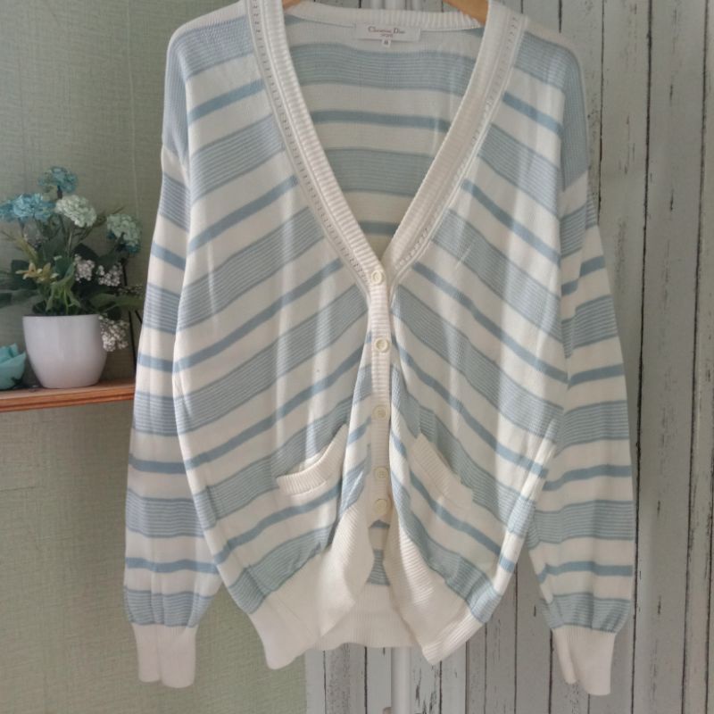 cardigan rajut Christian Dior sport bahan nyaman