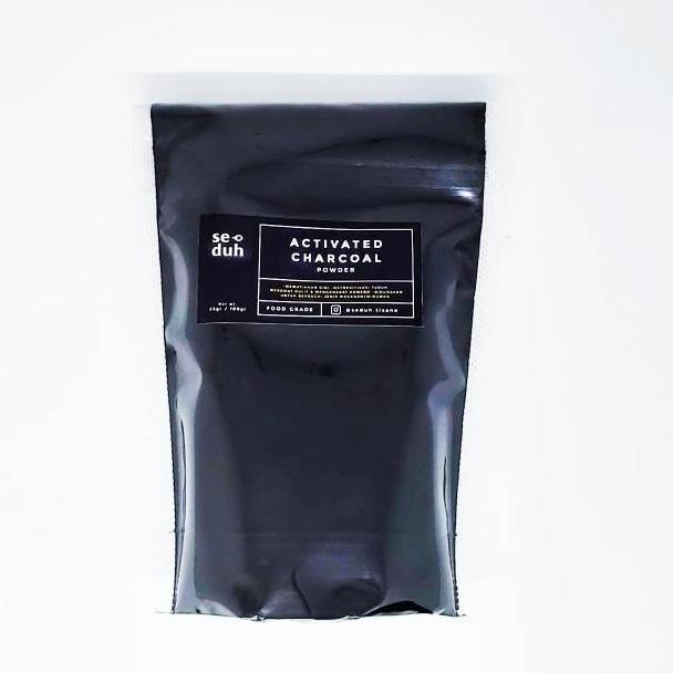 

[PRODUK IJDRT] (1000 MESH) Activated Charcoal Powder Food Grade / Bubuk Arang Aktif 100 gram Q0Y