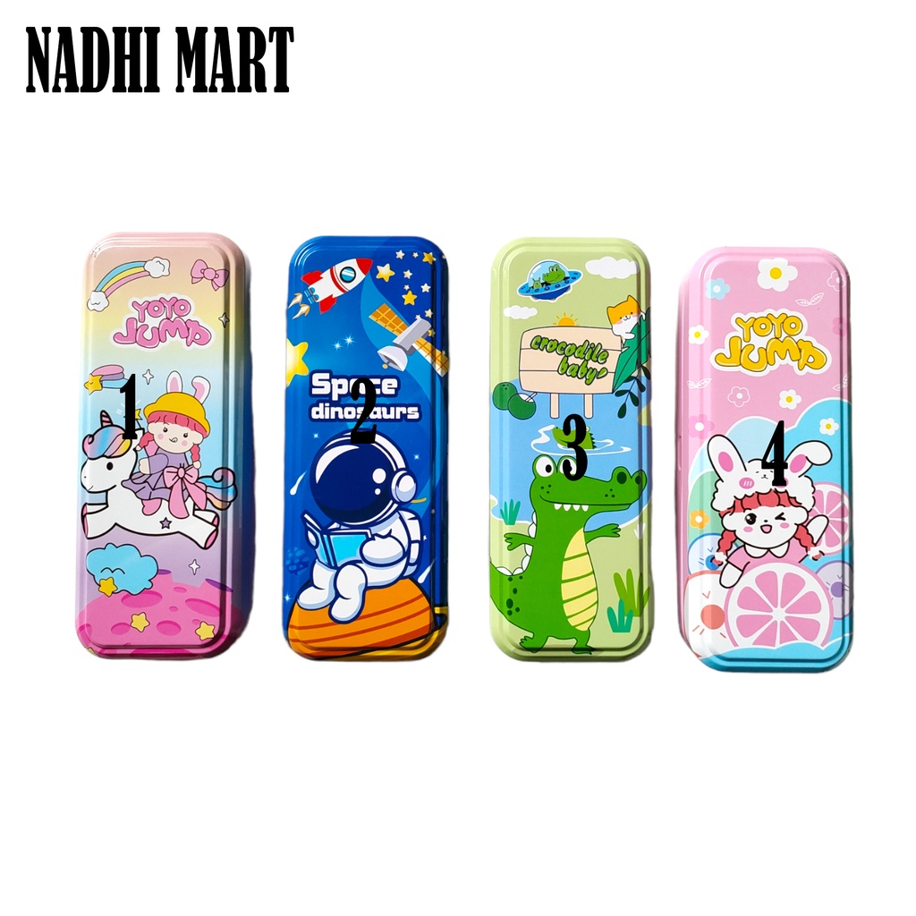 

TEMPAT PENSIL KALENG ZL-168 4 MOTIF / PCK ZL-168 (20/200)